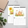 1pc, 2026 Cartoon Cute Cat Theme Calendar, 12 Different Designs, Wall Calendar, Birthday, Christmas, New Year Gift, US Standard