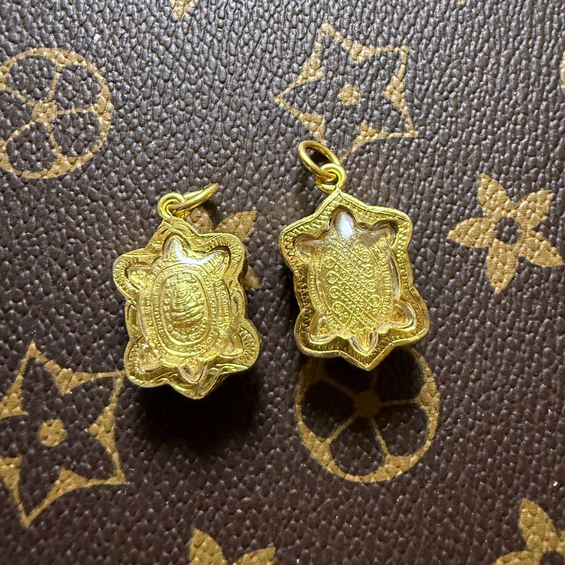 Authentic Thai Buddhist Luang Por Liu Mini Turtle Figurine