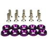 10pcs/set Car Modified Hex Fasteners Fender Washer Bumper Engine Concave Screws Aluminum Fender Washers and M6 Bolt