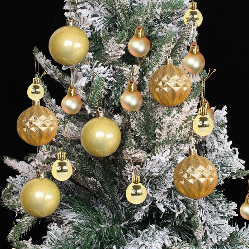 Christmas Ball Ornaments 40 Pieces Holiday Decorative Balls Hangable Christmas Ornament For Housewarming Living Room Indoor