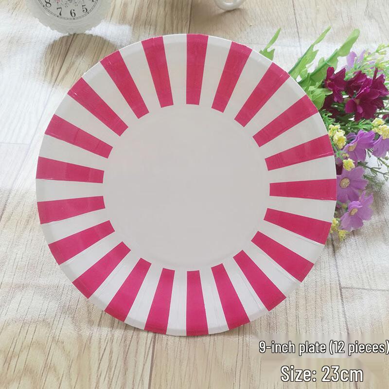 Disposable Party Paper Plates (9-inch)