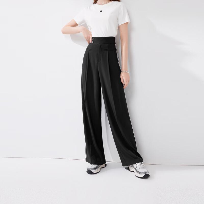 Qiusbiyiren Women s 2024 Summer Loose Wide-Leg Sun-Protective Casual Pants L