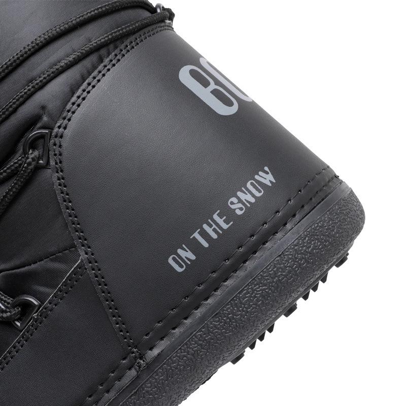 Y025 Trendy 2025 Winter Skiing Space Boots: Stylish Round Toe, Mid-Calf Women's Snow Boots, Thickened Moon Shoes.