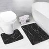 Marble Diatom Mud Stain-Resistant Two-Piece Bathroom Floor Mat Set - Water-Absorbent, Non-Slip 