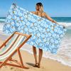 Whimsical blue duck ocean Print beach towel, quick drying, suitable for travel, outdoor sports, jogging, the beach and swimming, gift