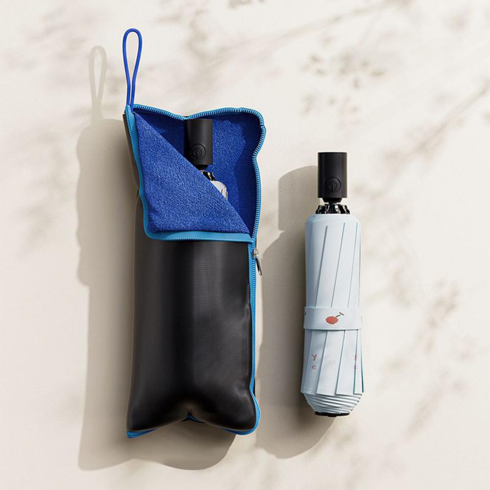 Regenschirm Aufbewahrungstasche mit Reißverschluss Regenschirmhalter Wasserabweisendes Oxford-Gewebe Faltbare Regenschirmhülle Aufbewahrung für Nasse für Regen