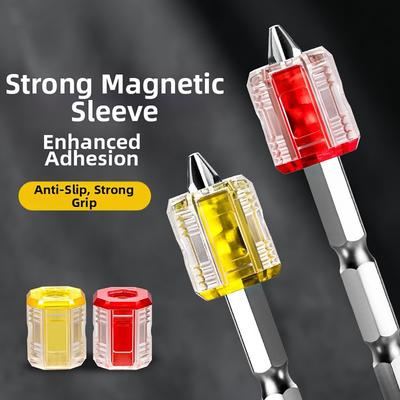 Universal Screwdriver Magnetizer Ring Transparent Magnetic Screwdriver Bits Quick Magnetizing Device Screwdriver Accessory