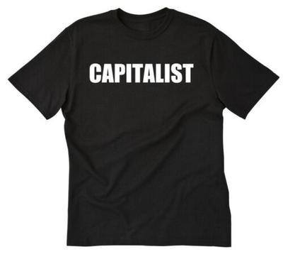 Kapitalistisk Unisex T-shirt Rolig Ekonomi Ekonomi Amerikansk Fri Marknad