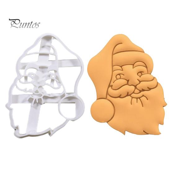 Snowman Shaped Cookie Mold Snowball Santa Claus Christmas Cutting Reusable Festive DIY Biscuit for Holiday Party Exquisite Workmanship