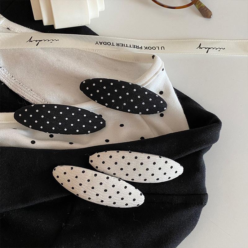 New Fabric Hair Accessories for Bangs BB Side Hair Clips Lovely Hairpin Headwear 2Pcs School Girls Cute Polka Dot Hair Clip
