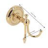 Durable Robe Hook Golden Towel Hook Retro Style Coat Hook  Bathroom Bedroom Entryway