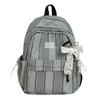Schoolbag Japanese small fresh plaid schoolbag female college student simple girl backpack high value junior high school student campus backpack