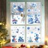 New Christmas 3D Three-dimensional Ice and Snow Windows New Cute Little Bear Snow Bear Wallpaper Christmas Glass Window Stickers