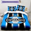 Grêmio FBPA Printed Pattern Duvet Cover Set – Includes 1 Duvet Cover and 2 Matching Pillowcases Bedroom Decor Christmas Gifts