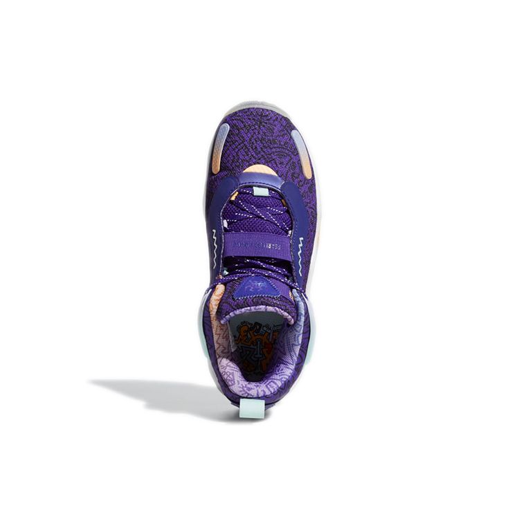 adidas D.O.N. Issue #3 Big Kids Jazz Kids Sneakers Purple Team-College-Purple Acid-Orange GZ5488