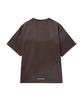 PHYPS MOTORCYCLE Winglogo Spray Dying Short Sleeve Brown