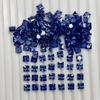 12.00 Ct Square Cut Natural Blue Sapphire Certified Loose Gemstone 5x5 mm Lot