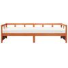 VidaXL Lit de jour avec matelas cire marron 80x200 cm bois pin massif, canapé-lit, lit d'appoint, lit de jour en bois, lit 3321049
