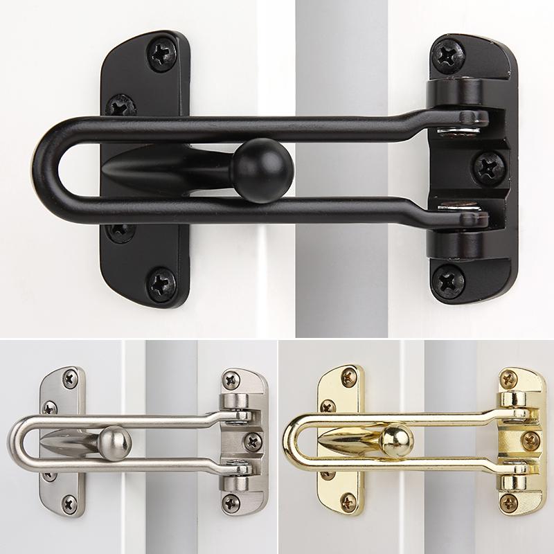 Black Silver Gold Zinc Alloy Door Lock Heavy-duty Safety Lock Latch, Suitable for Hotel Apartment Home Hardware