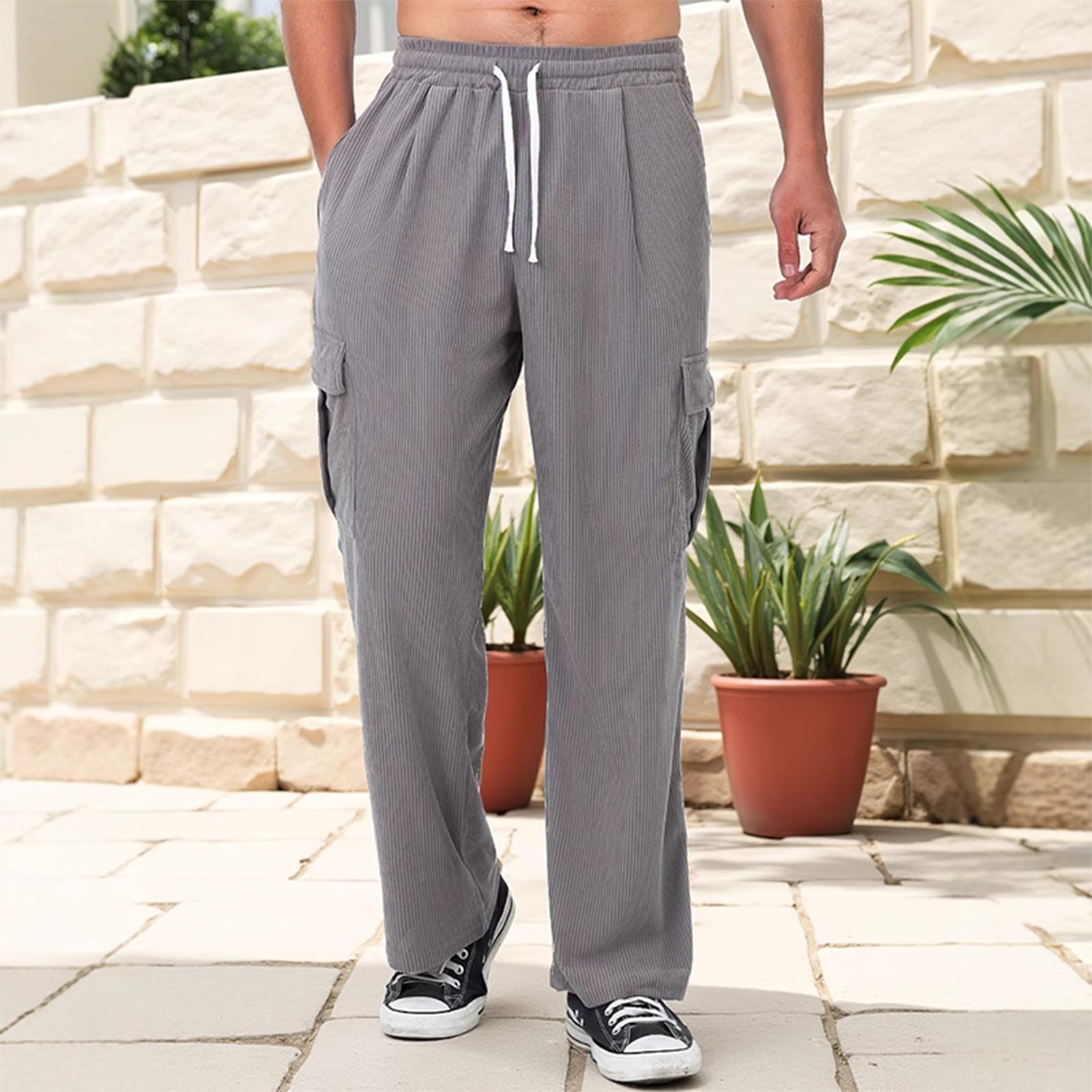 Men S Pants Beach Pants Color Comfortable Breathable Casual Daily Vacation Pants M