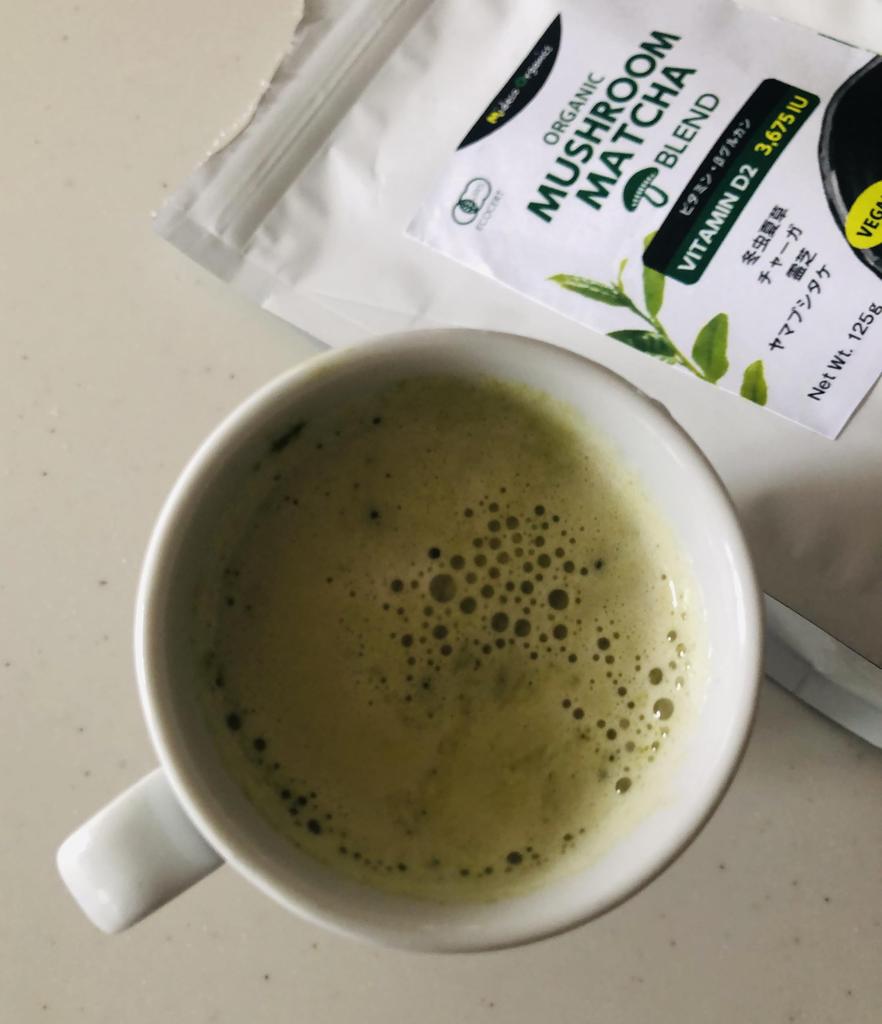 Organic Matcha Mushroom Blend 125g [Matcha Blend with Mushrooms] CordycepsYerinaceusChagaReishi