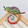 Chamäleon Tier Eidechse Broschen Pins Mehrfarbiger Schmuck Kreatives Geschenk für Frauen Mode Büro Outfit Highlight