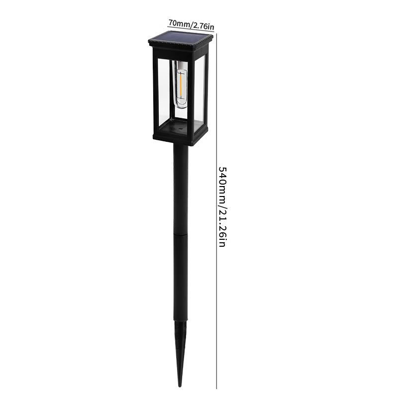 Taichuang Solar Powered Square Garden Pathway Lights - 4 Pack