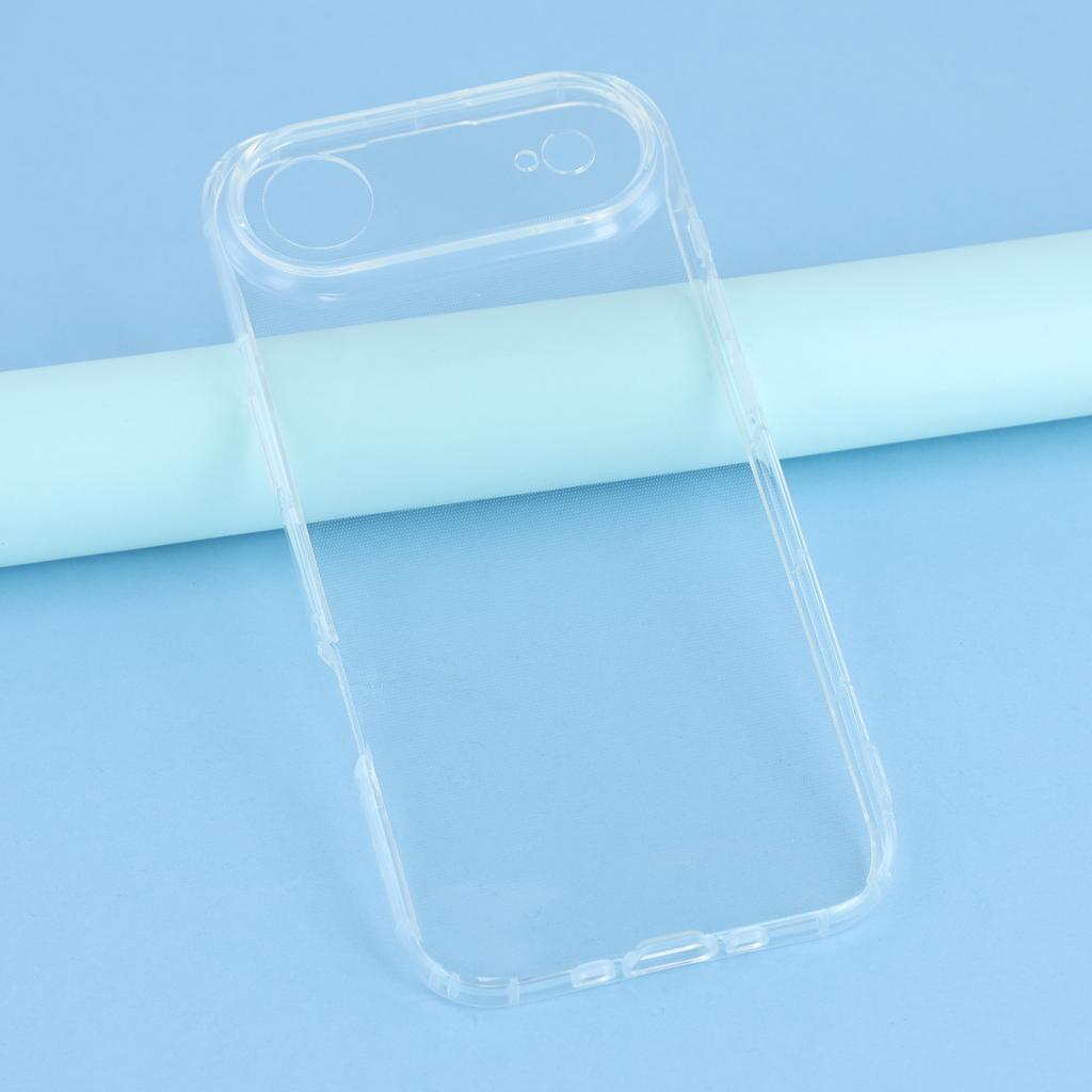 For iPhone 17 Air Case Transparent TPU Phone Back Cover Airbag Protection