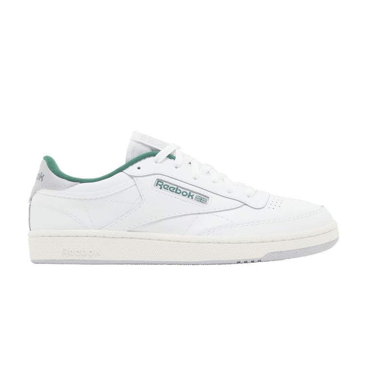 Reebok Club C 85 Białe Ciemnozielone Unisex Trampki Kreda 100032970