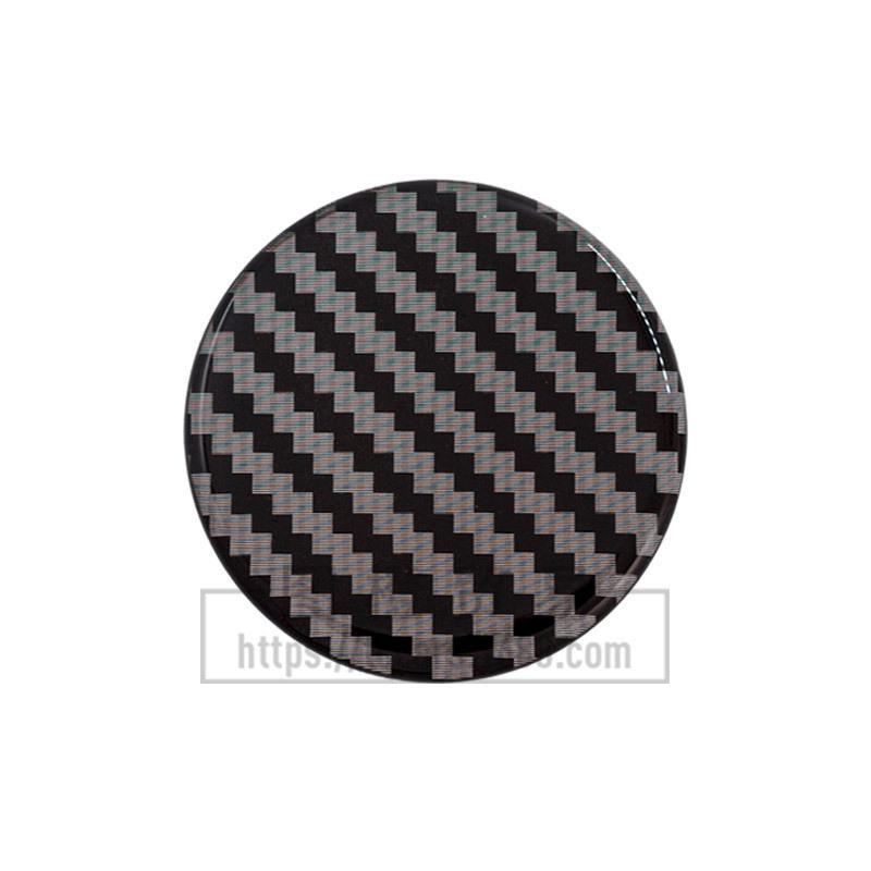 Smooth Carbon Fiber Car Wheel Stickers: 45MM, 50MM, 56MM, 65MM - Customizable for Personalized Modification