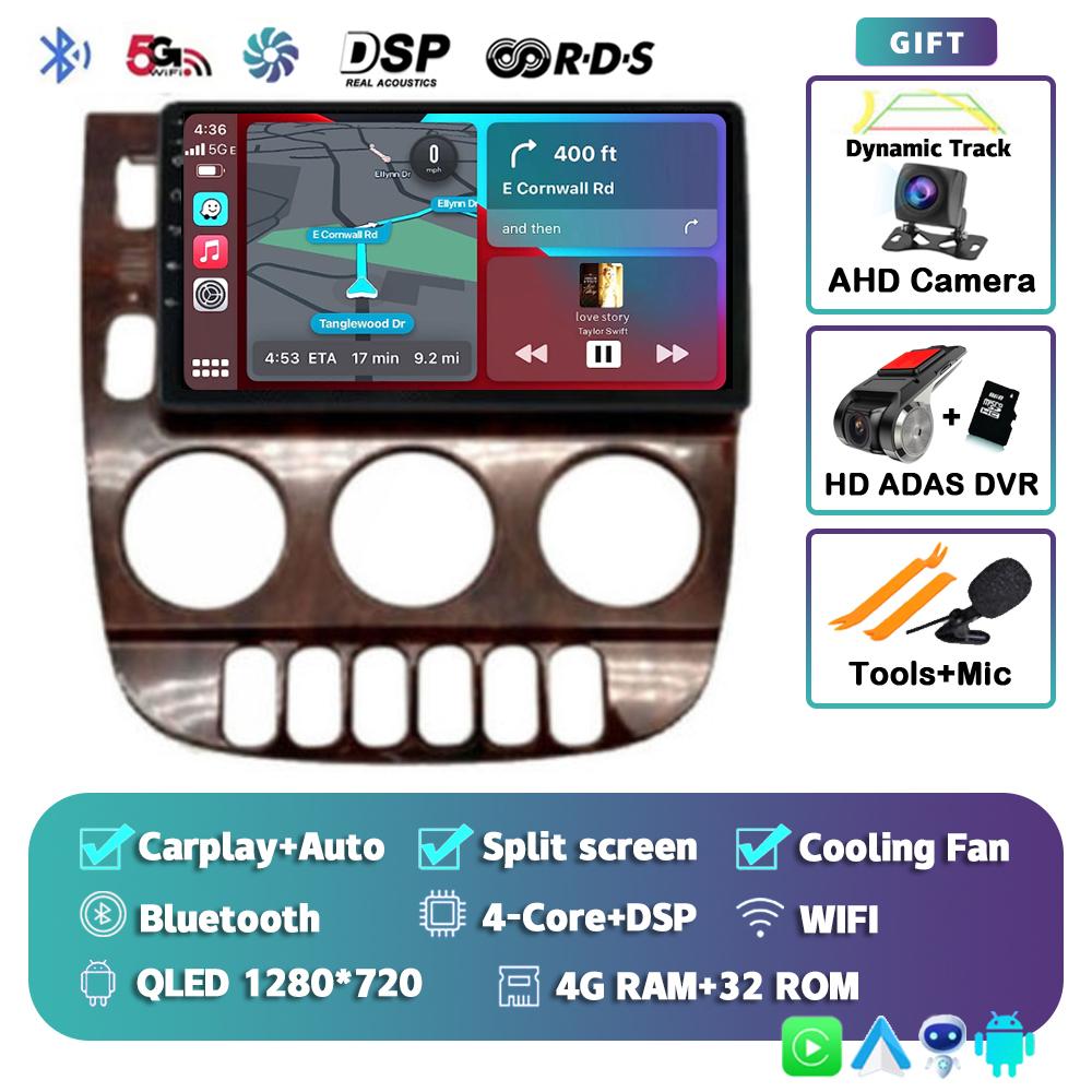 Android 13 Carplay Auto For Benz M-Class W163 ML 1997 1998 1999 2001 2002 2003 2004 2005 Car Radio Multimedia Player Stereo DSP