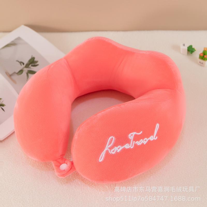 Cestovní polštář, polštář na krk, opěrka brady a krku, roztomilý kreslený cestovní polštář na krk pro chlapce a dívky, cestovní doplňky do letadla, auta, polohovací