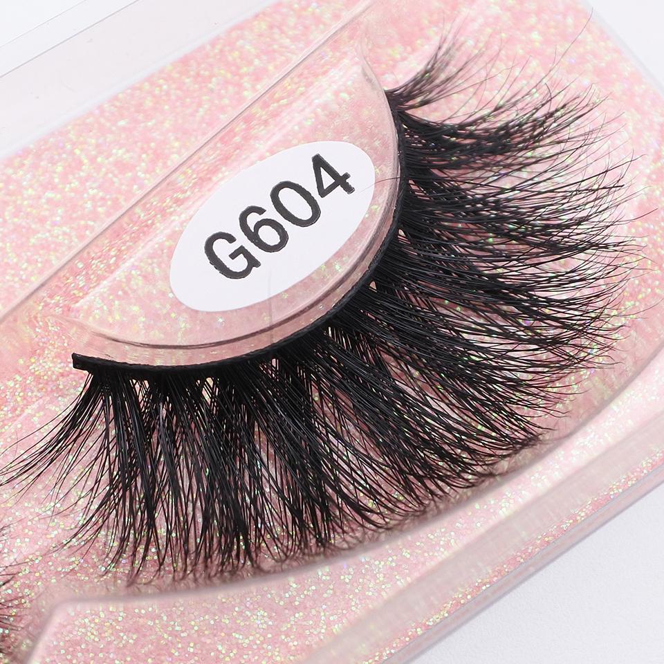 1 Pair Mink Lashes Wholesale Fluffy Natural Lashes Vendors Makeup 3d Mink Lashes