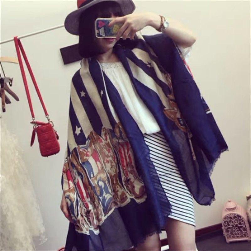 

Женский шарф из хлопка и льна - Пляж, Пустыня, Приморская тревел-фотография, Головной платок для защиты от солнца