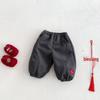 Children's Fleece-Lined Embroidered Sweatpants - 2025 Winter Fashion for Boys