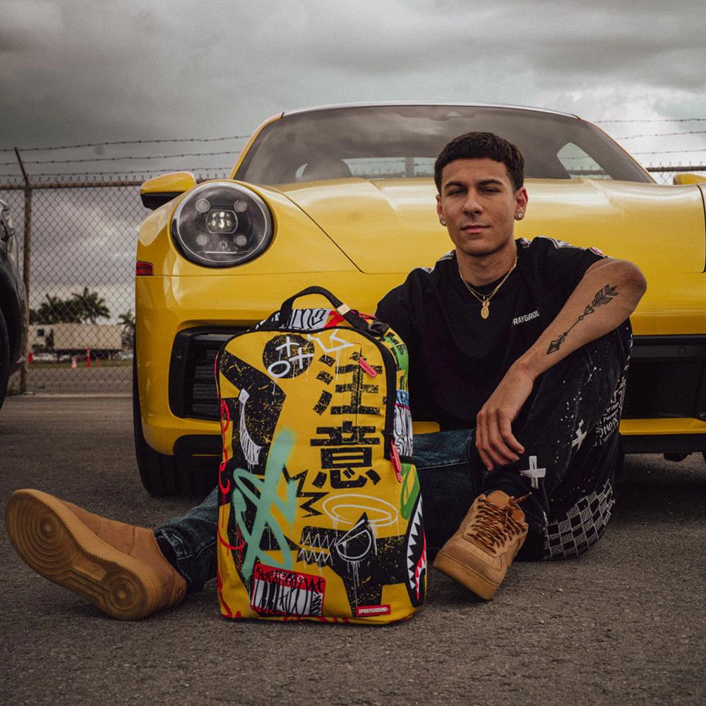 New SPRAYGROUND Polyester Backpack Large Unisex Yellow W0845809