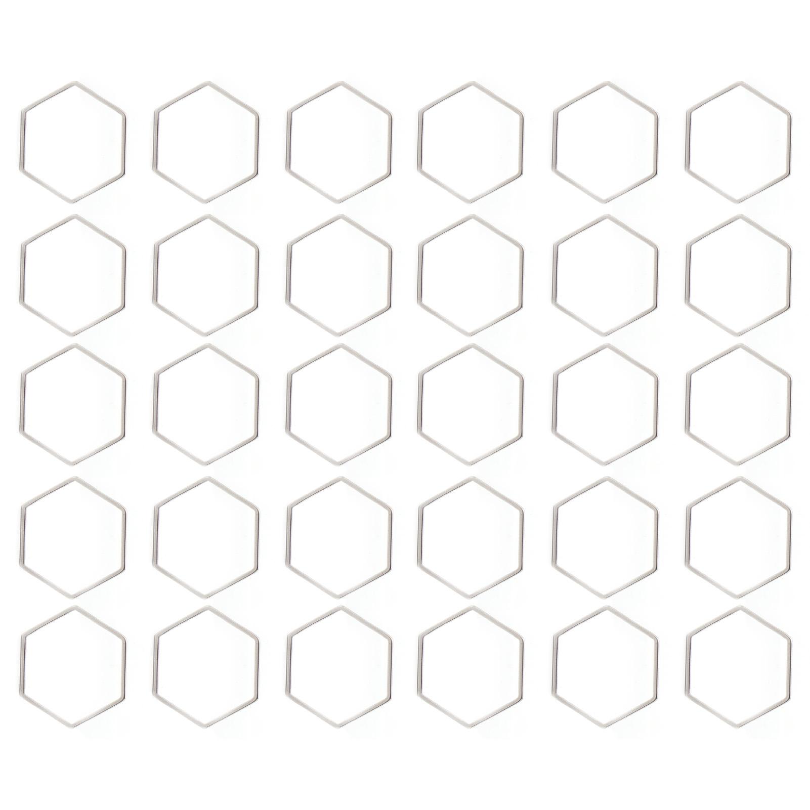 30Pcs   Shaped Hollow Resin Frame Stainless Steel Open Bezel Hollow Pendants Mold for