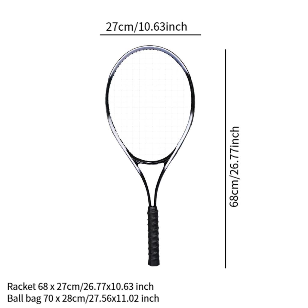 Tennis Racket Only with Storage Bag Practical High Strength Nylon Strings for Outdoor Game Recreational Backyard Summer Training