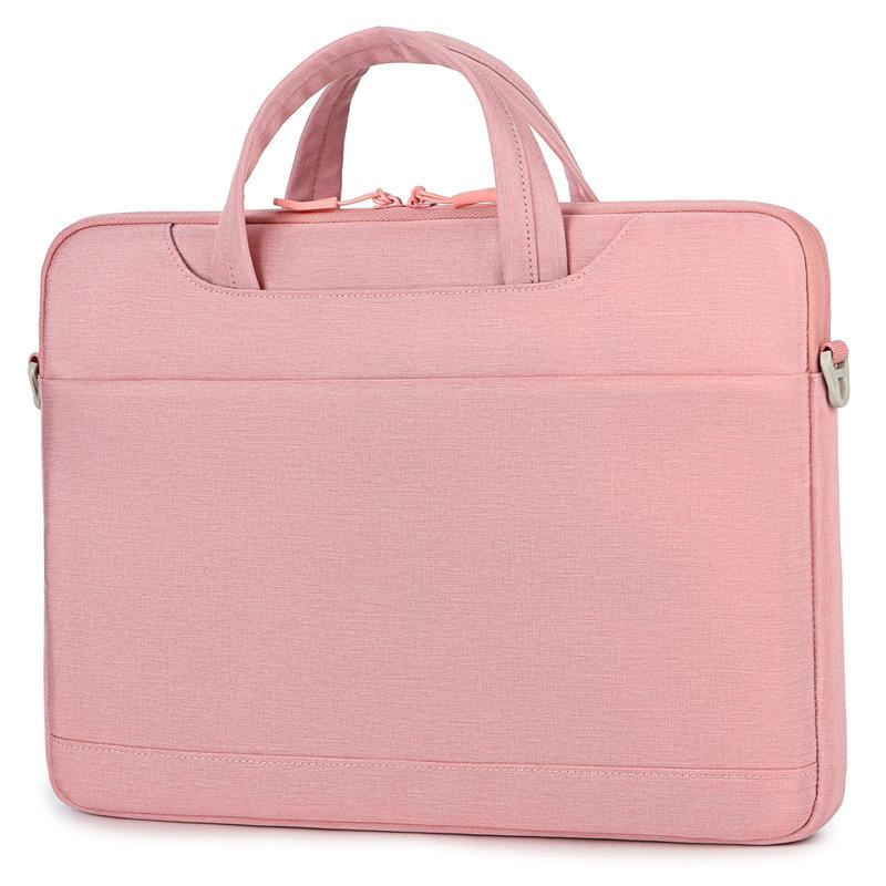 

TS JYL laptop bag,Shoulder Laptop Handbag Unisex Fit Huawei Apple Notebook Portable Bag 14 inches рожевий