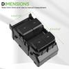 Car Window Regulator Switch Matte Black Driving Lift Switch 1081037-02-G 1081037-02-F For Tesla For Tesla Model 3 Y -2024