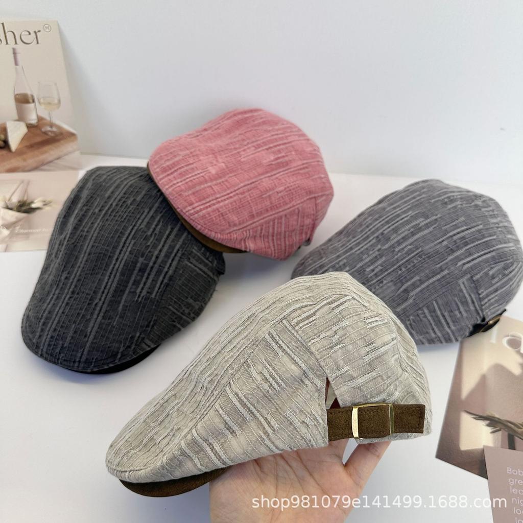Literary retro old forward hat women's spring and autumn fashion casual versatile face small temperament beret