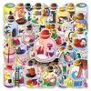 50 Original Graffiti Art Stickers: Waterproof Decor for Journals, Water Bottles, and Suitcases