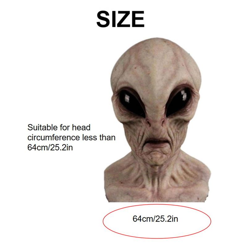 Halloween Alien Mask Scary Latex Mask Full Head Mask For Halloween Costume Party Prop
