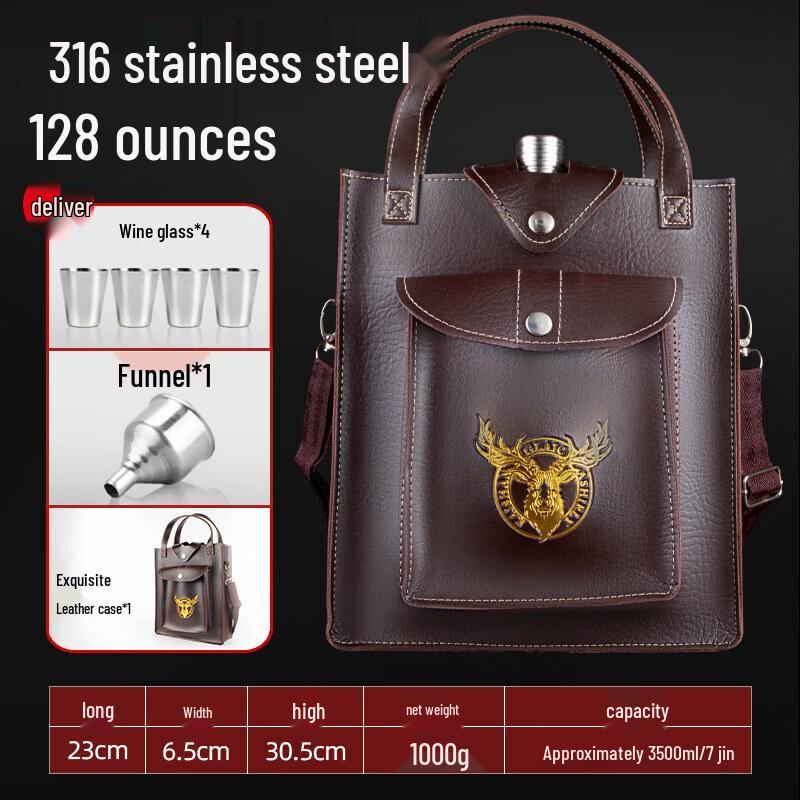 Biaoxing Kaishanglai 304 Stainless Steel Portable Hip Flask