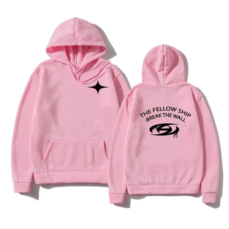 

Ateez Корейская группа Печатный свитшот с капюшоном Повседневная мода Осень Зима свитшот с капюшоном Ateez Kpop Толстовка Толстовки и свитшоты для женщин XXXL розовый