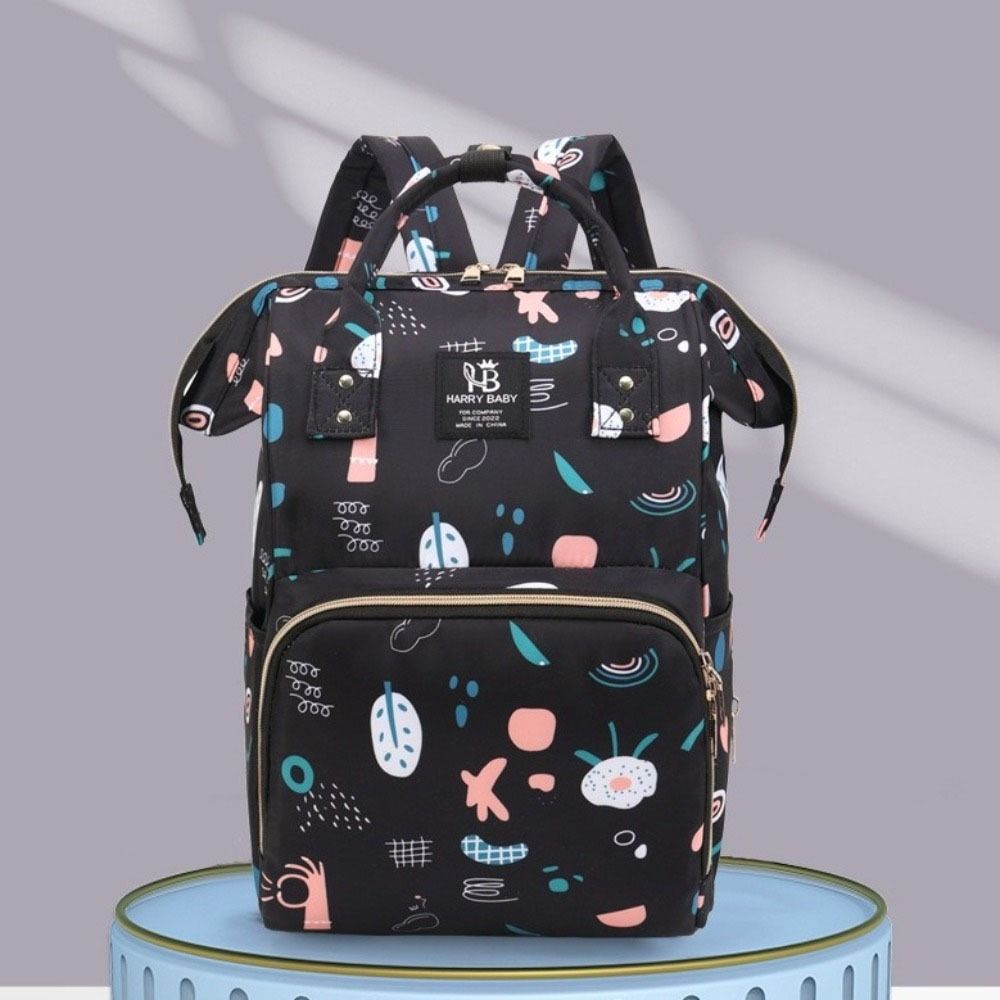 Multi-function Mummy Bag Print Nappy Backpack Fashion Baby Diaper Organizer  Baby