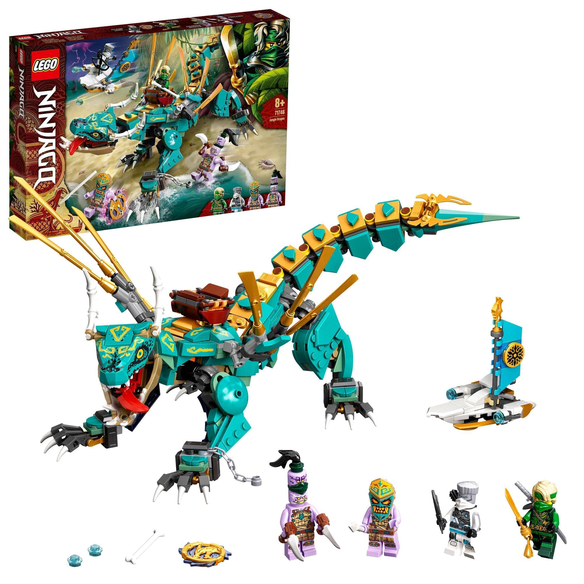 

LEGO Ninjago Джунгли Дракон 71746 Конструктор Подарок Дракон Ниндзя Мальчики Возраст 8 лет и старше