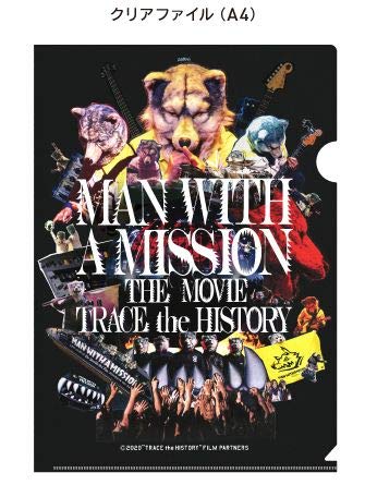 MAN WITH A MISSION "THE MOVIE TRACE the HISTORY" Official Merchandise Clear File Sticker Set