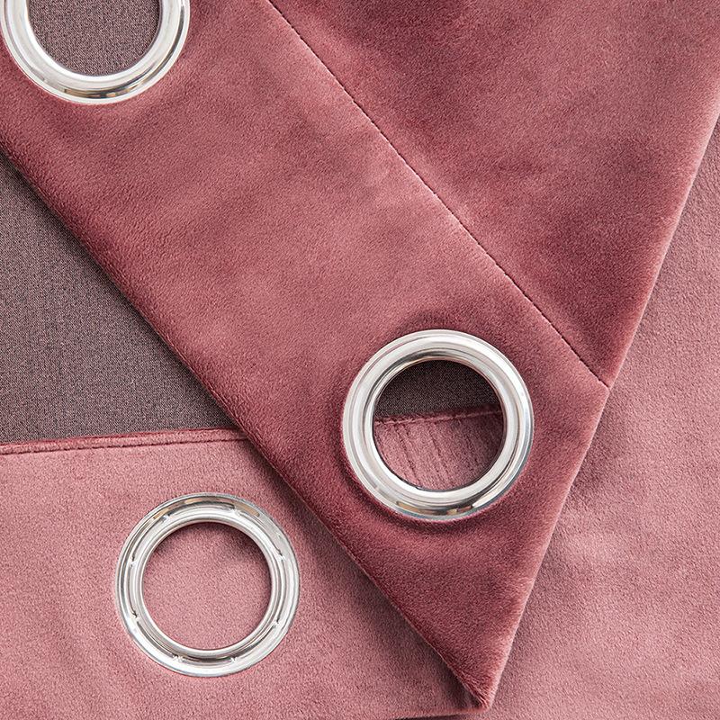 

Перфоровані оксамитові штори однотонні прості для вітальні спальні їдальні оксамитова сонцезахисна тканина теплоізоляція сонцезахисна штора 132*274cm One Piece