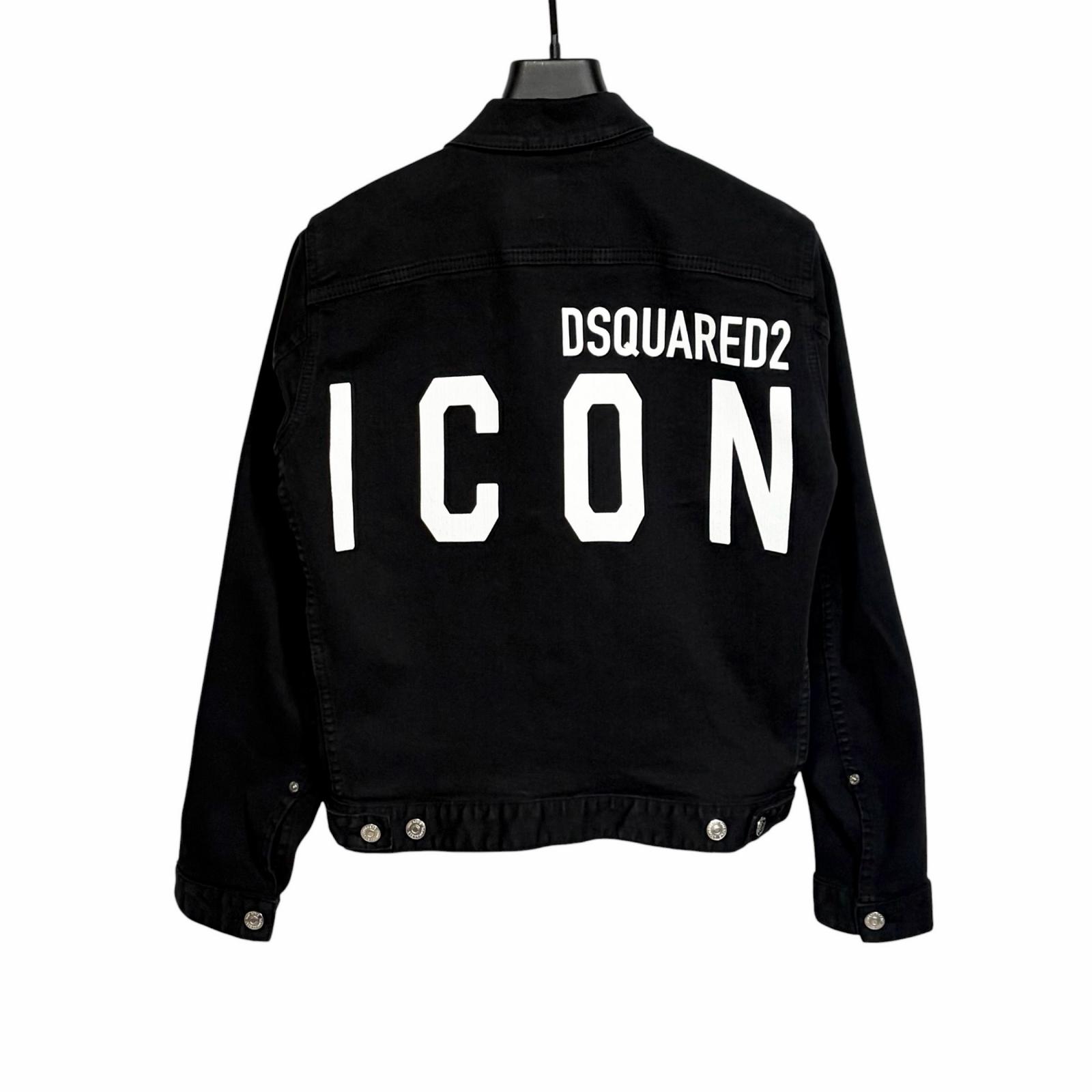 

Used DSQUARED2Denim Jacket black mens S чорний